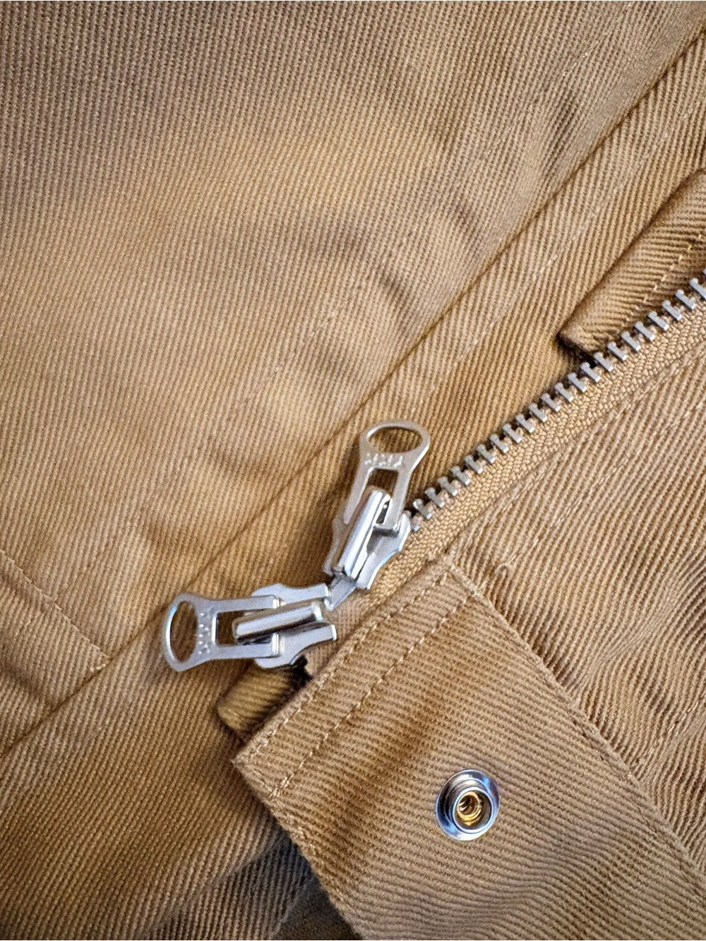 Isabel Marant Cropped Khaki Jacket with Dark Brown Collar Size 38\L - Picture 7 of 9